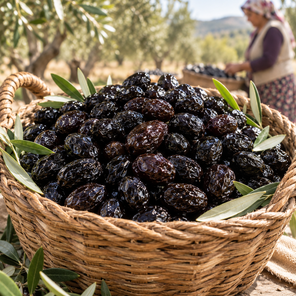 Siyah Sele Zeytin Büyük Boy 1 Kg