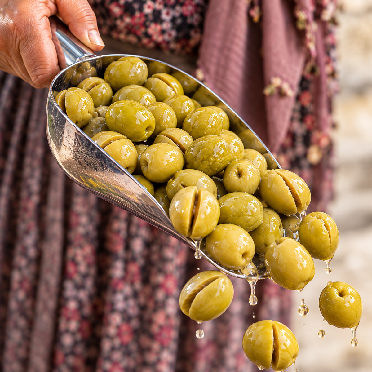 Yeşil Kırma Zeytin 1 Kg