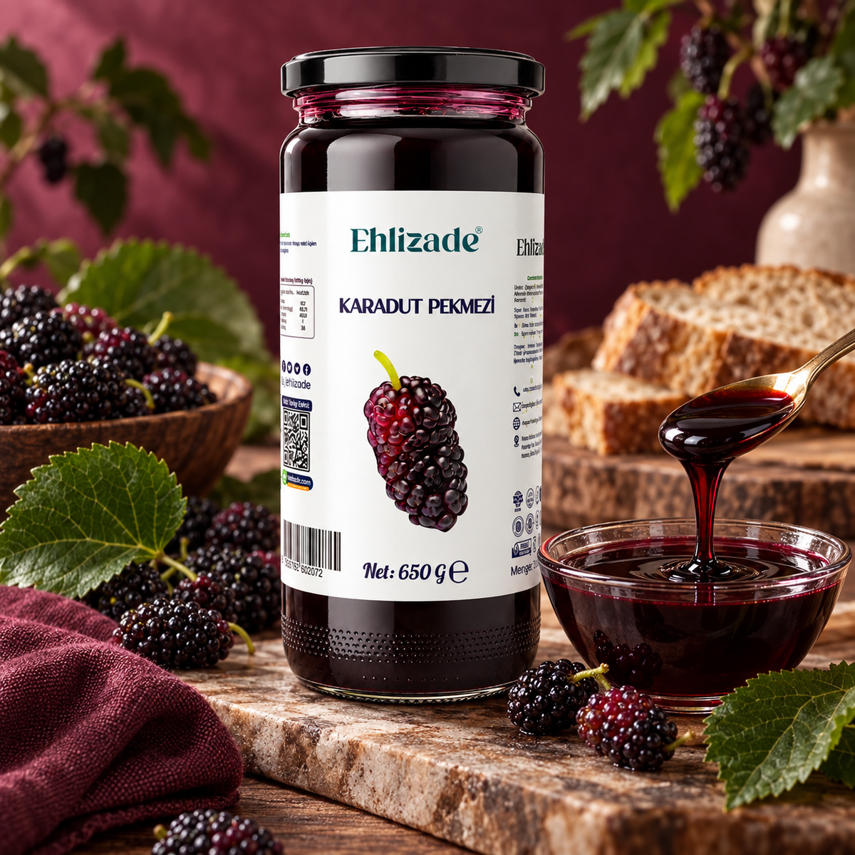 Karadut Pekmezi 650 Gr