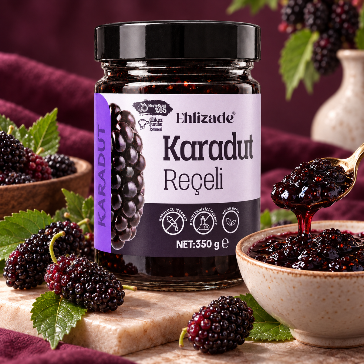 Karadut Reçeli 350 Gr