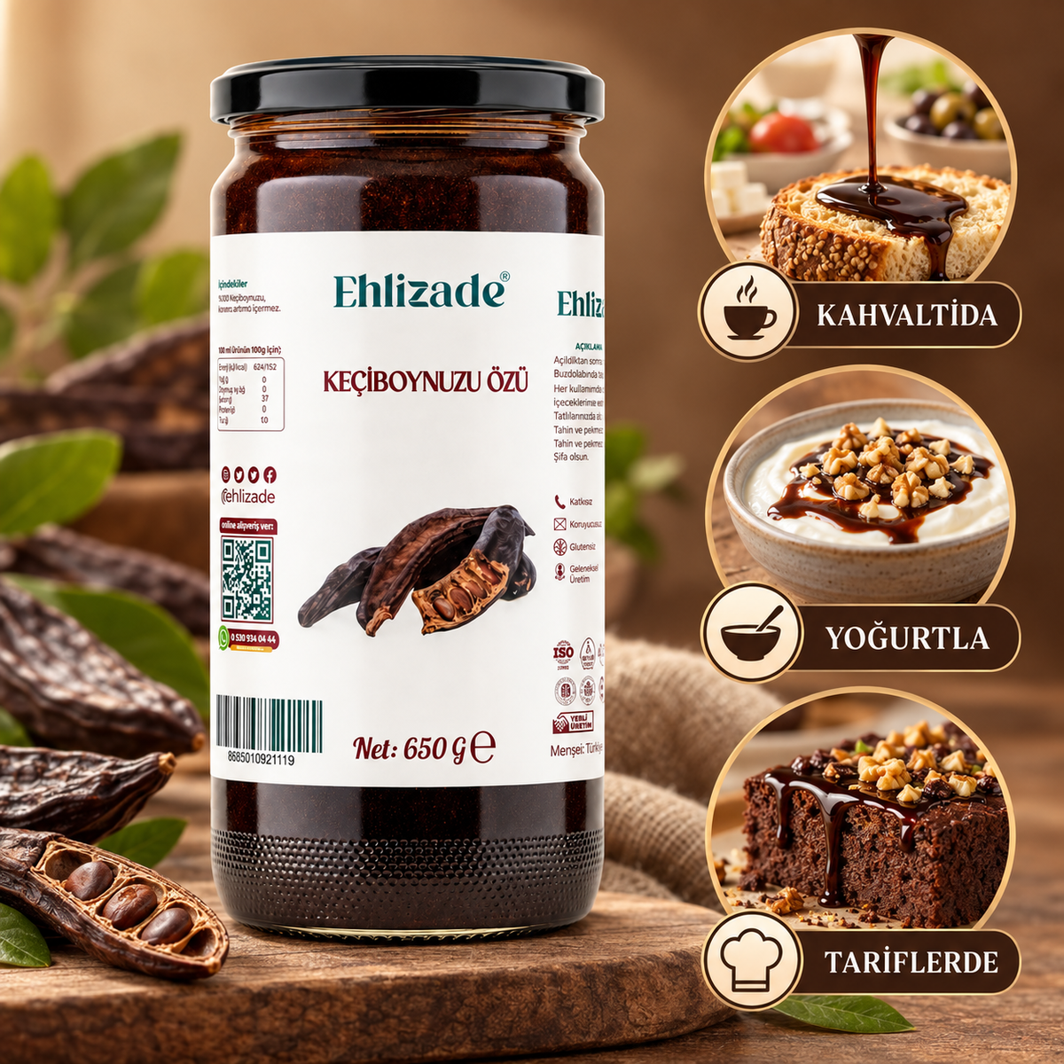 Keçiboynuzu Özü 650 Gr