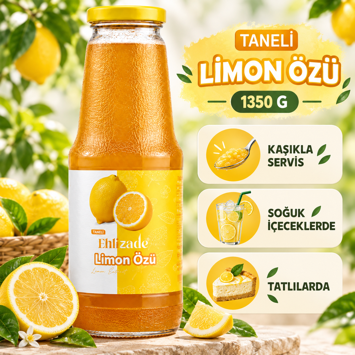 Taneli Limon Özü 1350 Gr