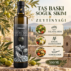Taş Baskı & Erken Hasat Natürel Sızma Zeytinyağı 500 ML
