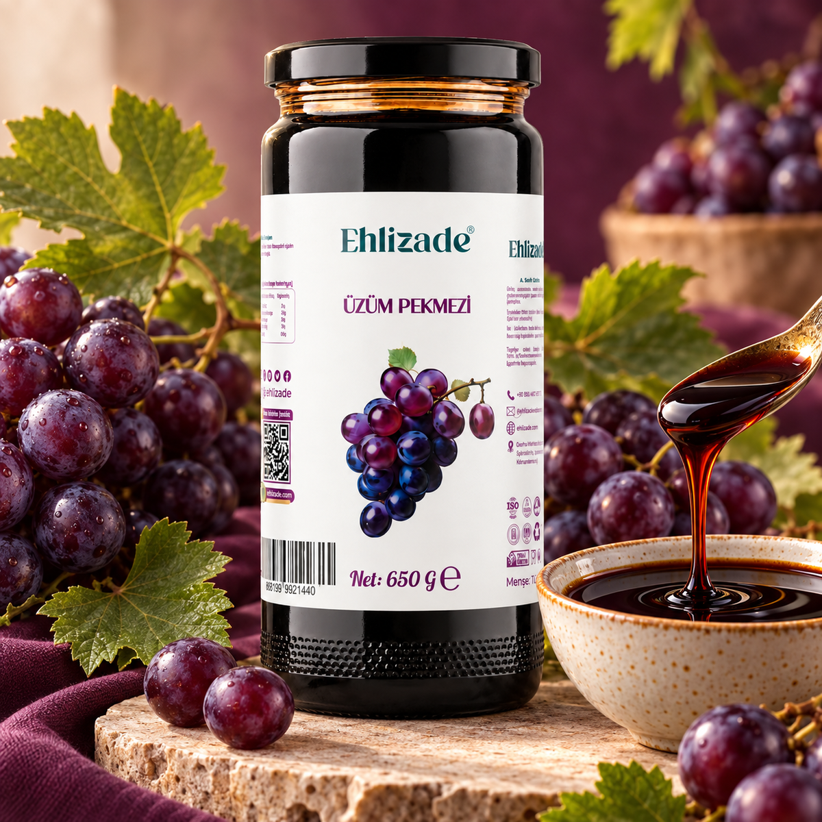 Üzüm Pekmezi 650 Gr