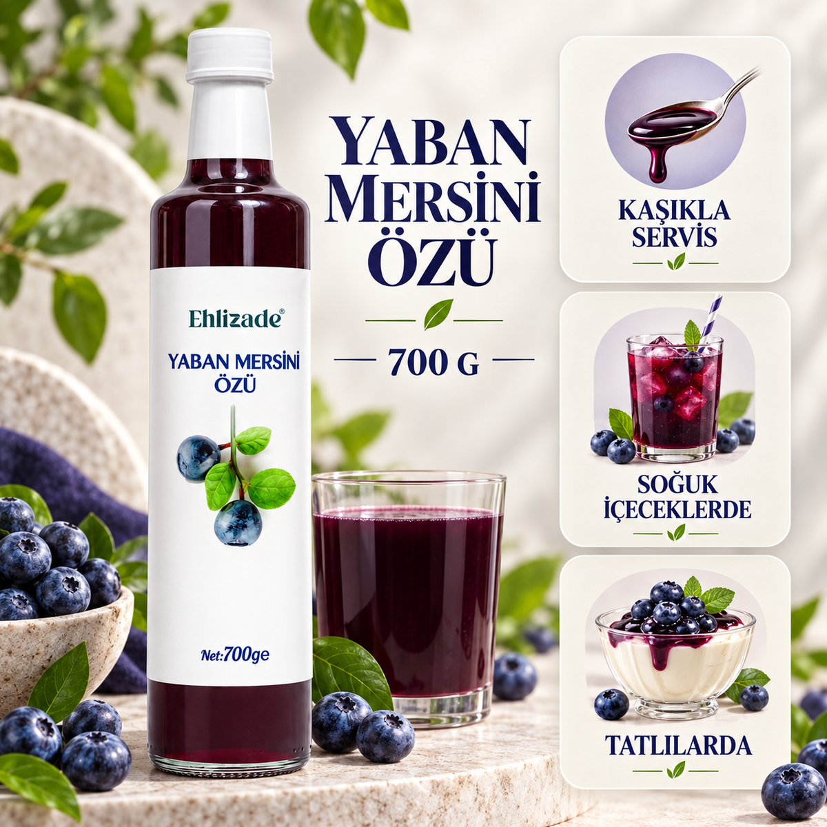Yaban Mersini Özü 700 Gr
