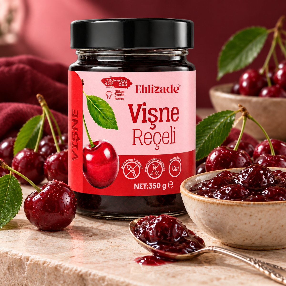 Vişne Reçeli 350 Gr