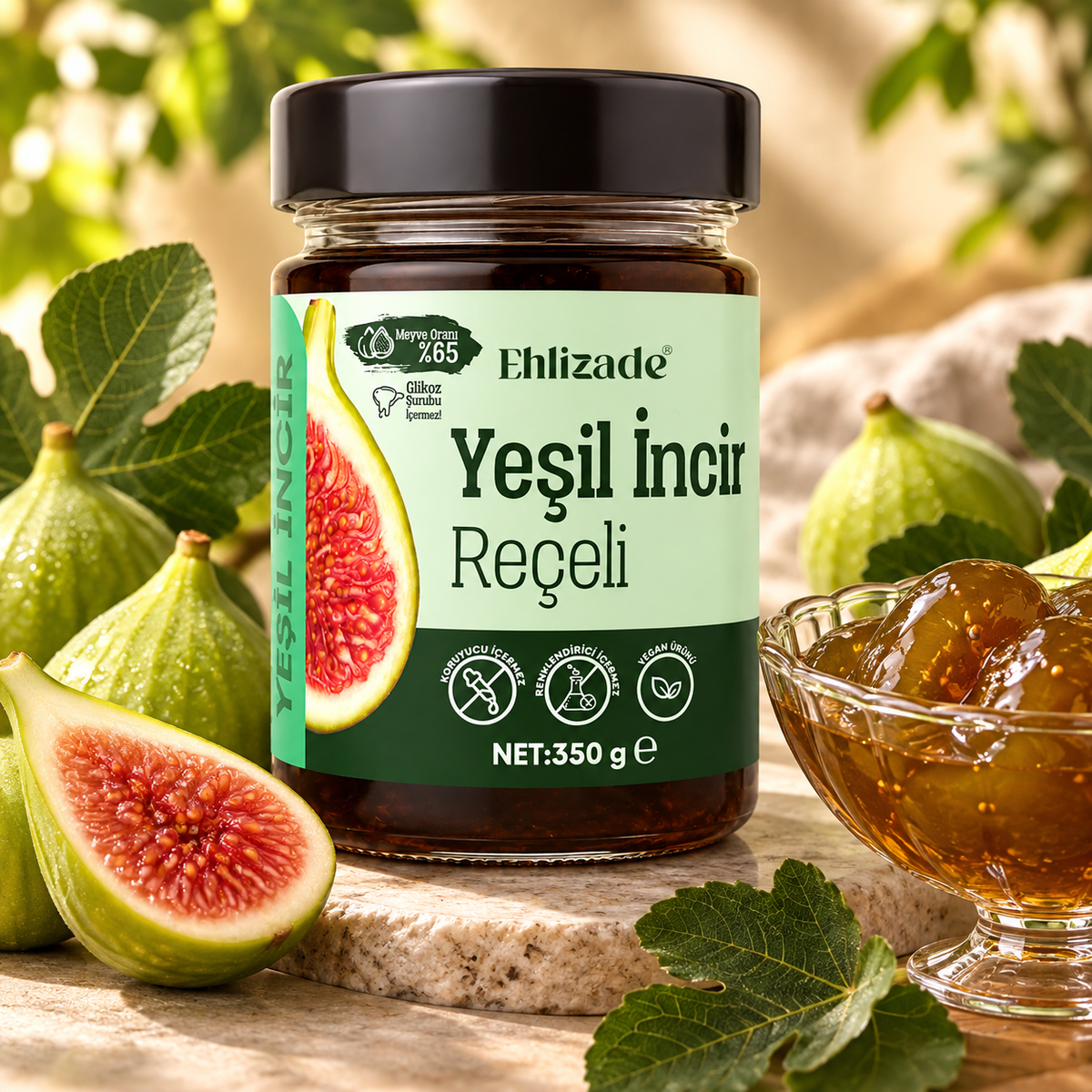 Yeşil Ham İncir Reçeli 350 Gr