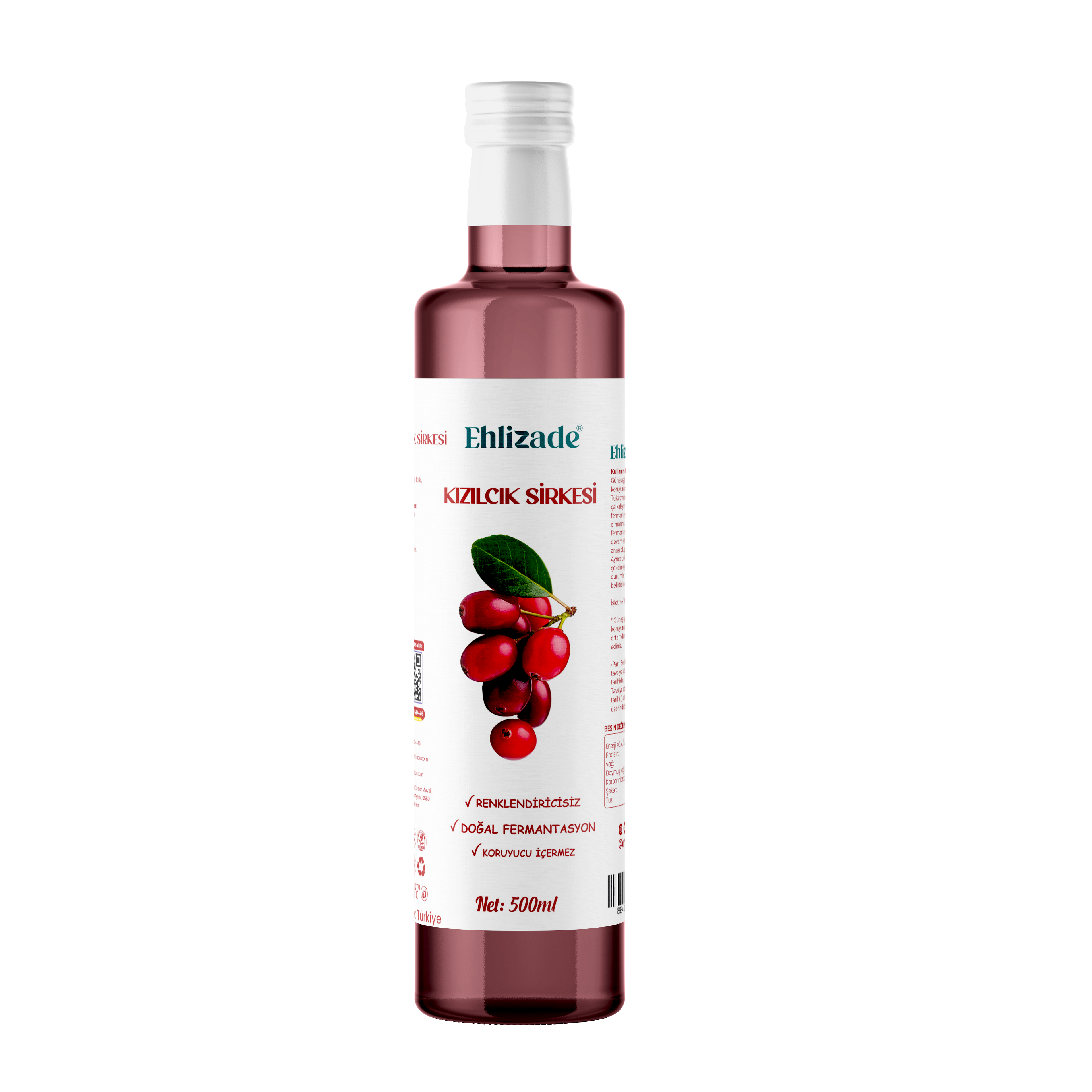 Kızılcık Sirkesi 500 Ml