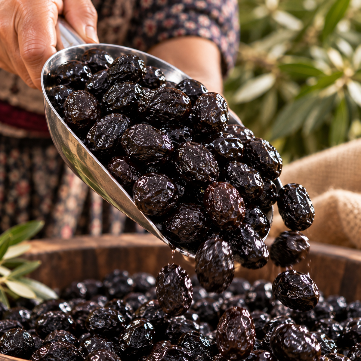 Siyah Sele Zeytin Orta Boy 1 Kg