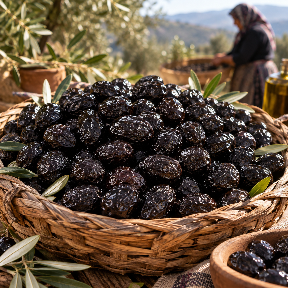 Siyah Sele Zeytin Orta Boy 1 Kg