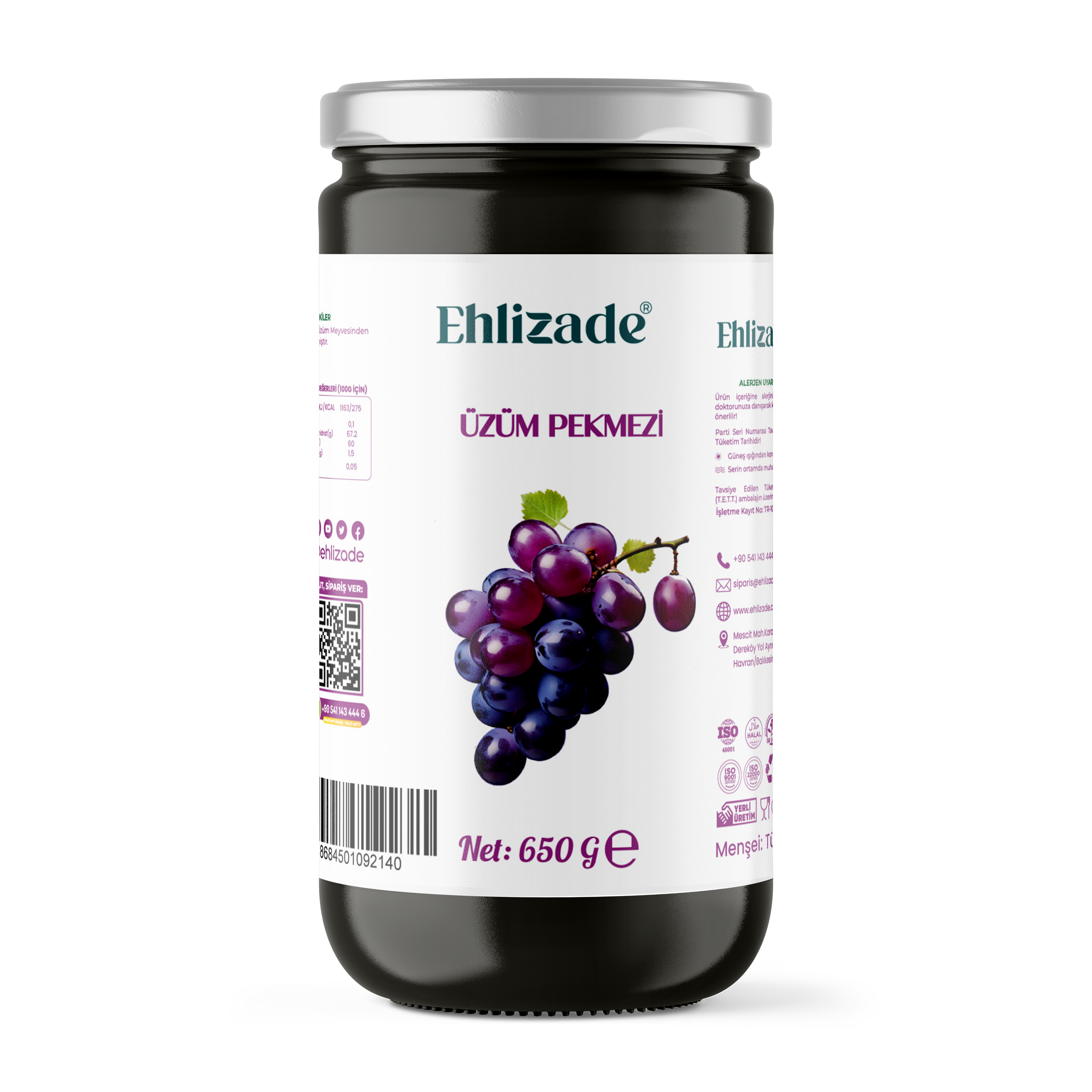 Üzüm Pekmezi 650 Gr