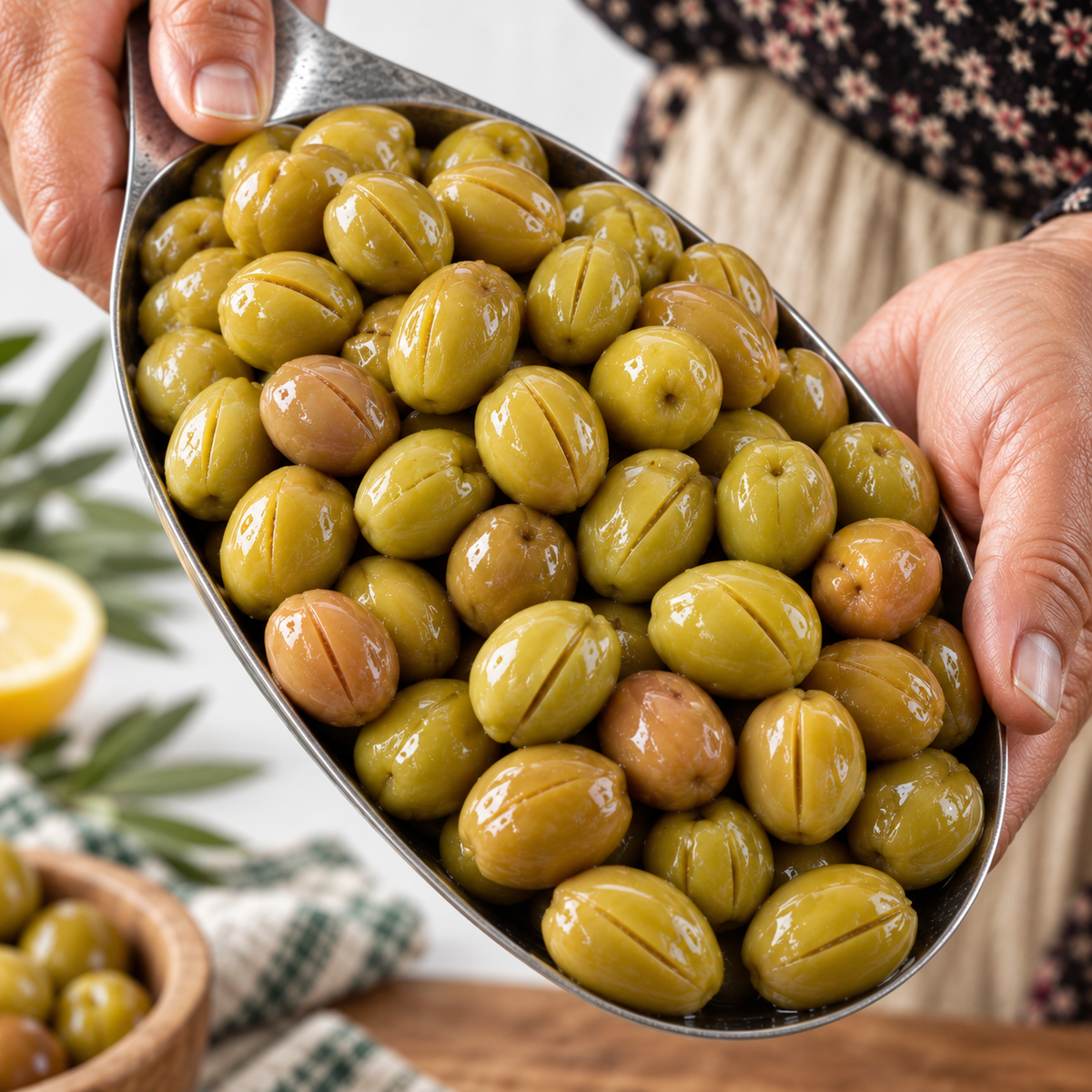 Yeşil Çizik Zeytin 1 Kg