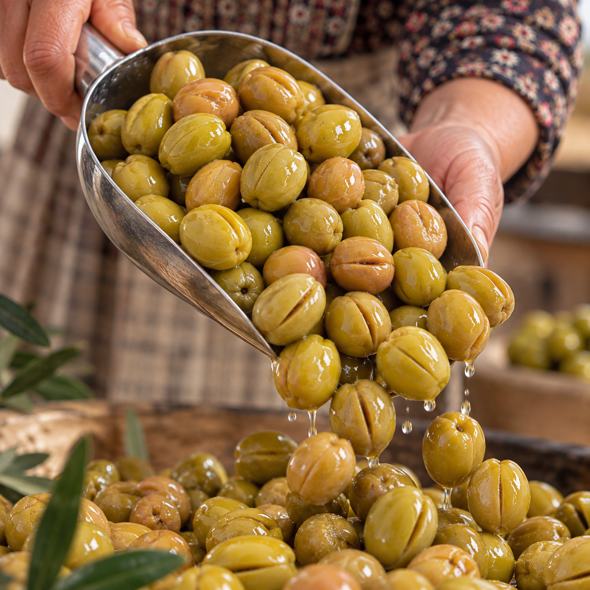 Yeşil Çizik Zeytin 1 Kg