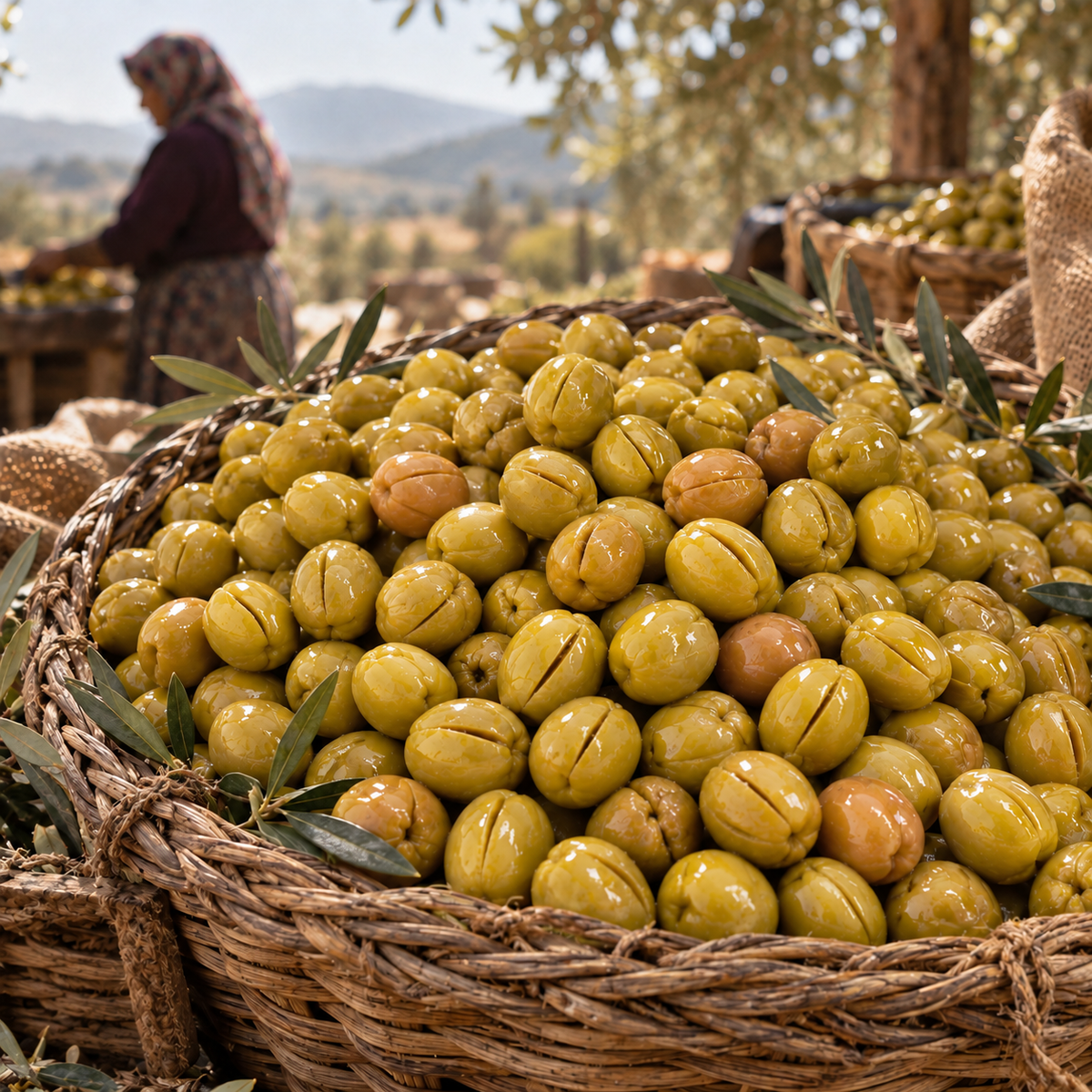 Yeşil Çizik Zeytin 1 Kg